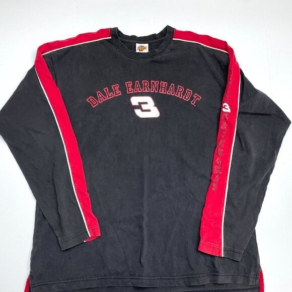 Vintage Dale Earnhardt #3 Winner's Circle Black and Red Long Sleeve Tee Large - Picture 8 of 8